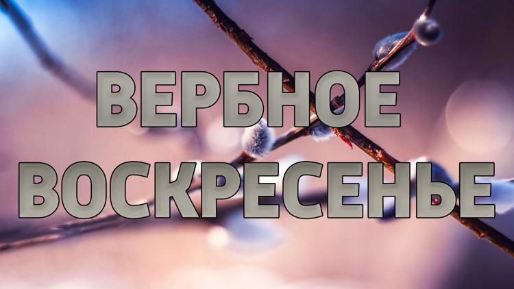 Постер Вербное воскресенье