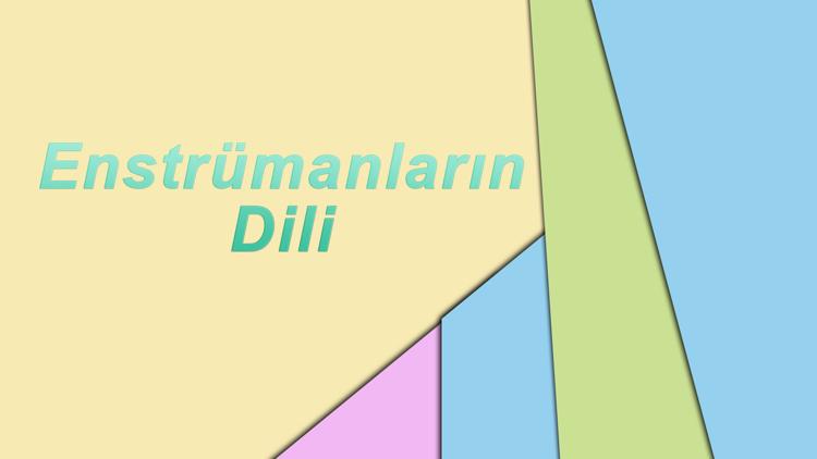 Постер Enstrümanların Dili