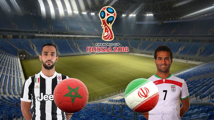 Постер 2018 FIFA World Cup Russia Morocco vs. Iran