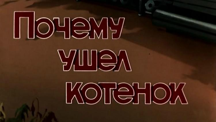 Постер Почему ушёл котёнок?