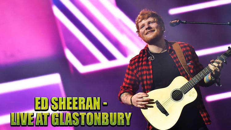 Постер Ed Sheeran - Live at Glastonbury