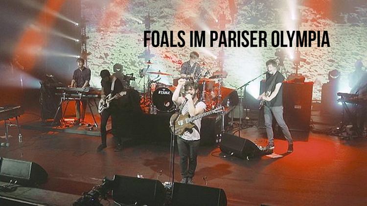 Постер Foals im Pariser Olympia