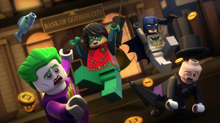 Постер LEGO Супергерои DC: Лига справедливости — Вдали от Готэма