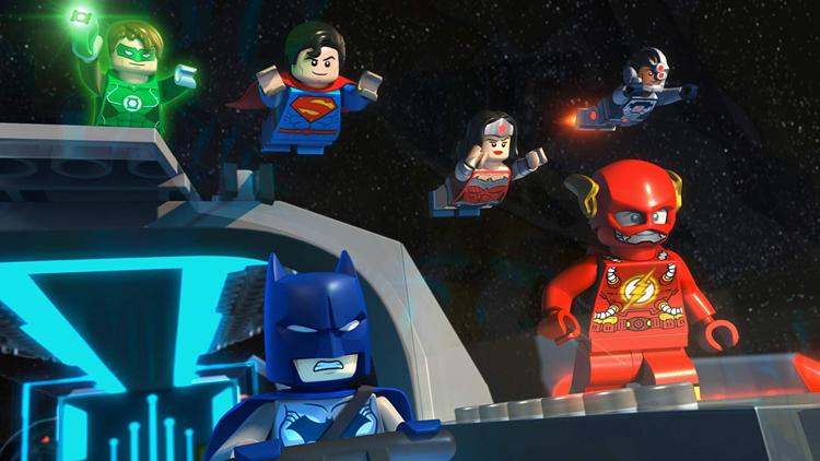 Постер LEGO Супергерои DC: Лига справедливости — Вдали от Готэма