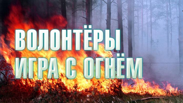 Постер Волонтёры. Игра с огнём