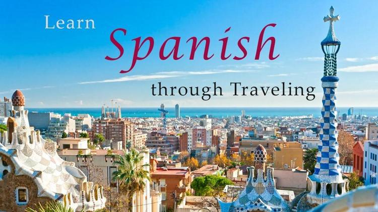 Постер Learn Spanish through Traveling