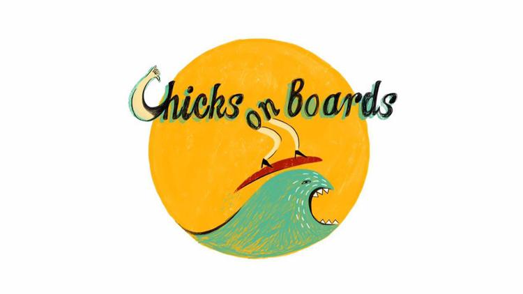 Постер Chicks on Boards