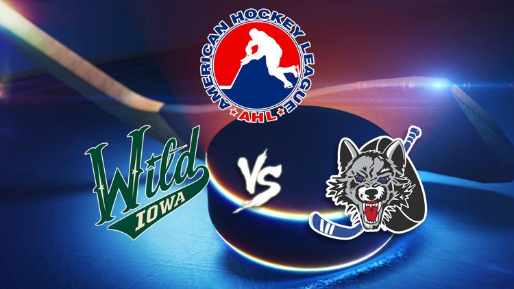 Постер AHL Hockey. Iowa Wild at Chicago Wolves