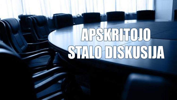 Постер Apskritojo stalo diskusija