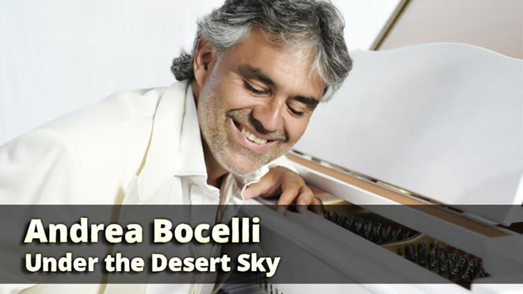 Постер Andrea Bocelli. Under the Desert Sky