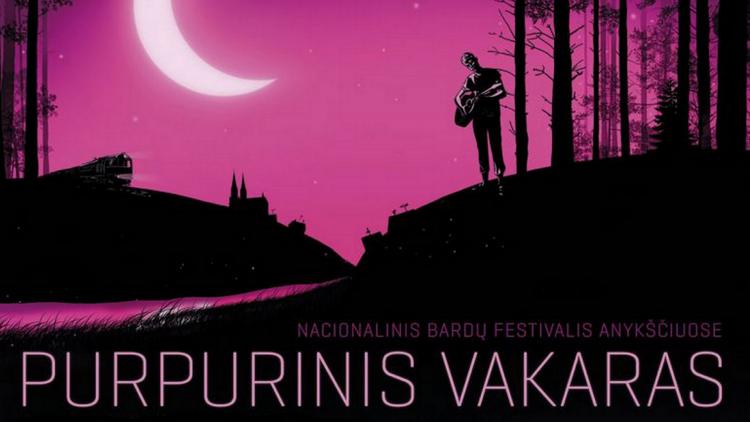 Постер Nacionalinis bardų festivalis «Purpurinis vakaras»