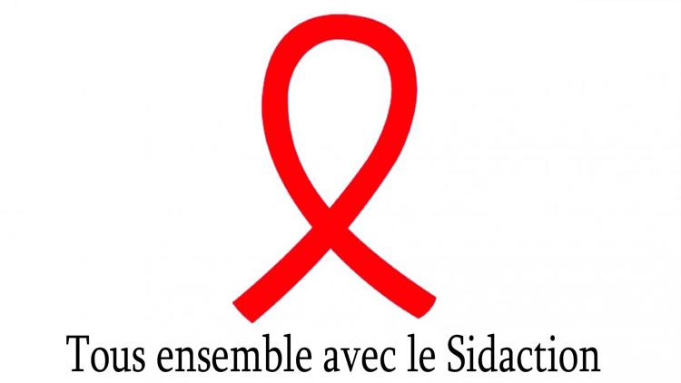 Постер Tous ensemble avec le Sidaction