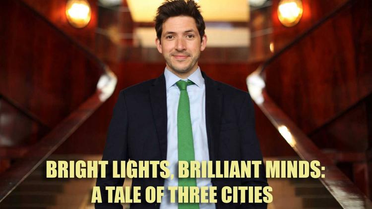 Постер Bright Lights, Brilliant Minds: A Tale of Three Cities