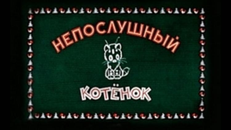 Постер Непослушный котёнок