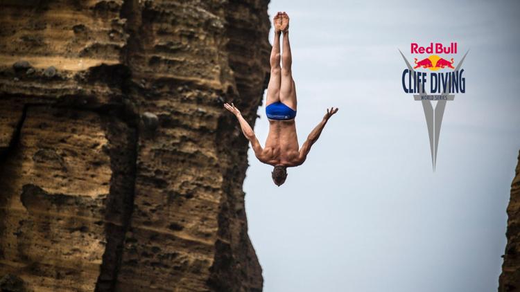 Постер Cliff Diving. Red Bull World Series in Cartagena, Colombia