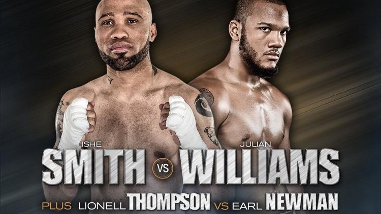 Постер Premier Boxing Champions. Williams-Smith super welterweights. Julian Williams vs. Ishe Smith in a super welterweight main event