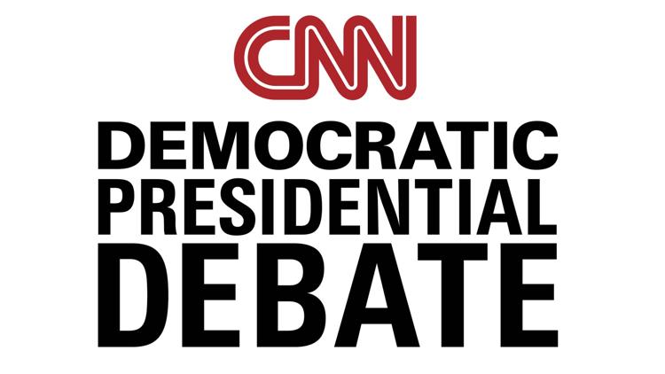 Постер CNN Democratic Presidential Debate