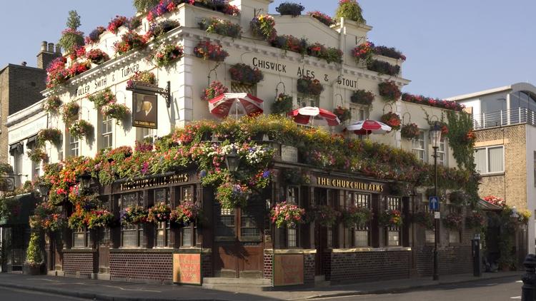 Постер A guide to London floral pubs