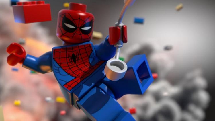 Постер Lego Marvel: Веном разгневал Человека паука