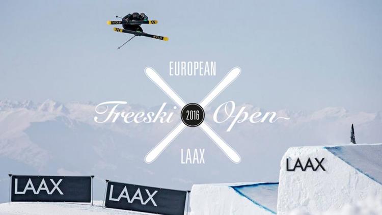 Постер Laax Freeski Open. Горнолыжный фристайл