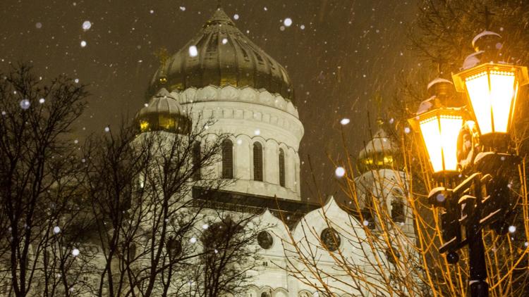 Постер Патриарший новогодний молебен из Храма Христа Спасителя