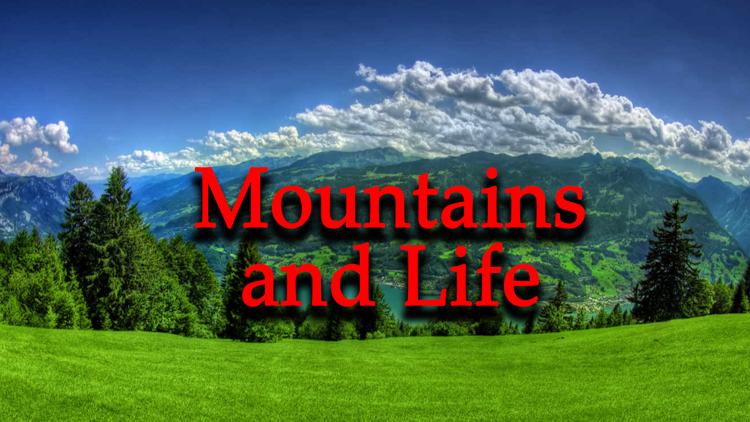 Постер Mountains and Life