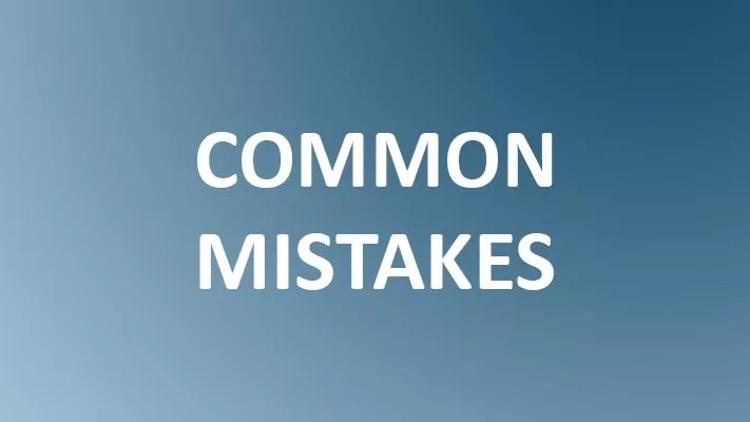 Постер Common Mistakes