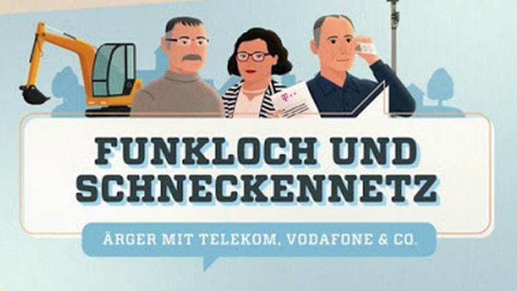 Постер Funkloch und Schneckennetz — Ärger mit Telekom, Vodafone & Co