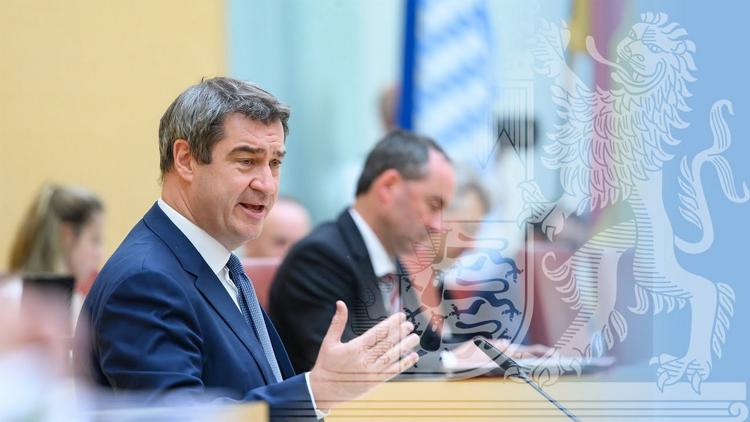 Постер Regierungserklärung Söder zum Coronavirus