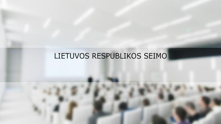 Постер Lietuvos Respublikos Seimo