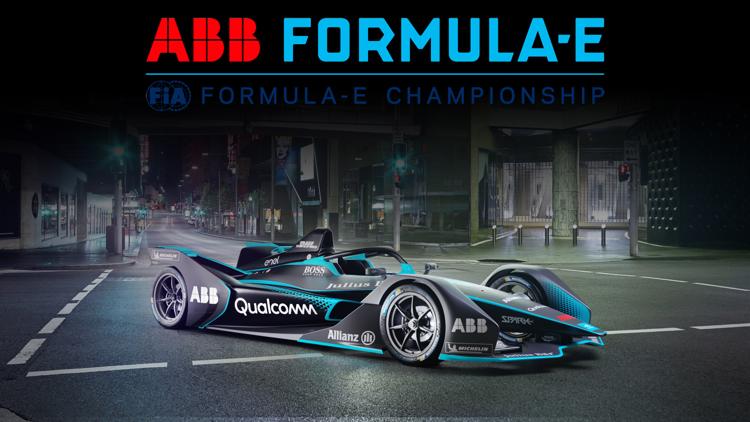 Постер Formula e. Campionatul FIA, la Roma, în Italia. Etapa a 7-a