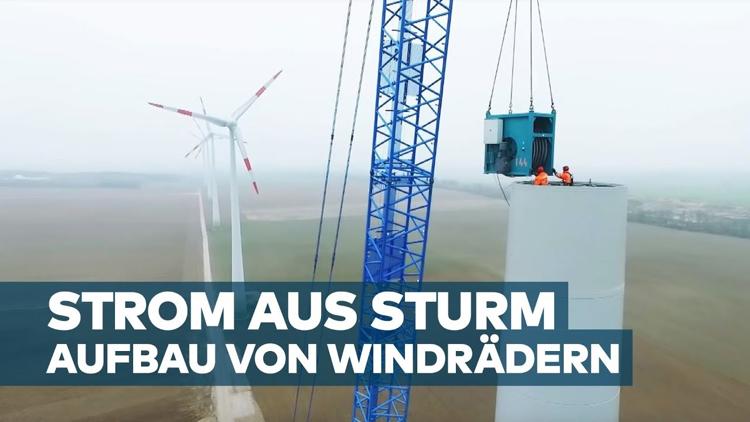 Постер Strom aus Sturm — Ein Windrad entsteht