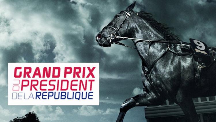 Постер Бега. «Prix du President de la Republique». Трансляция из Франции