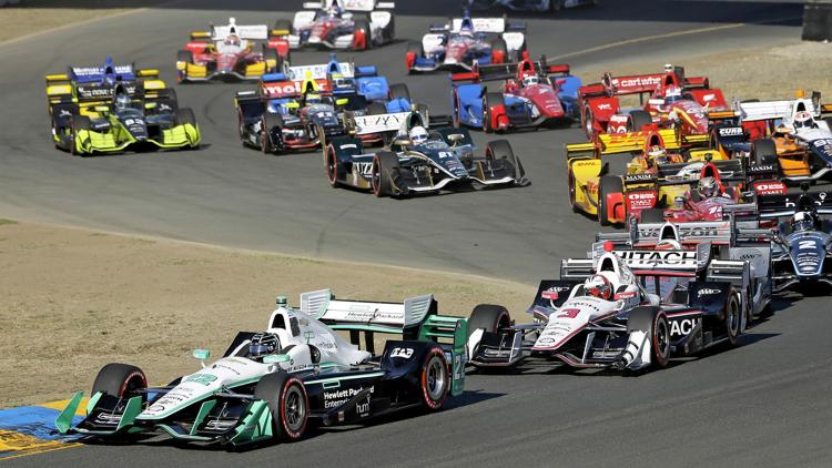 Постер Автоспорт. Серия Индикар. Сезон 2020. 5 этап. Honda Indy 200 AT MID-OHIO. Трасса Mid-Ohio Sports Car Course. Гонка 1