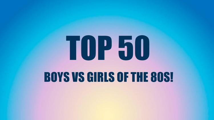 Постер Top 50. Boys vs Girls Of The 80s!