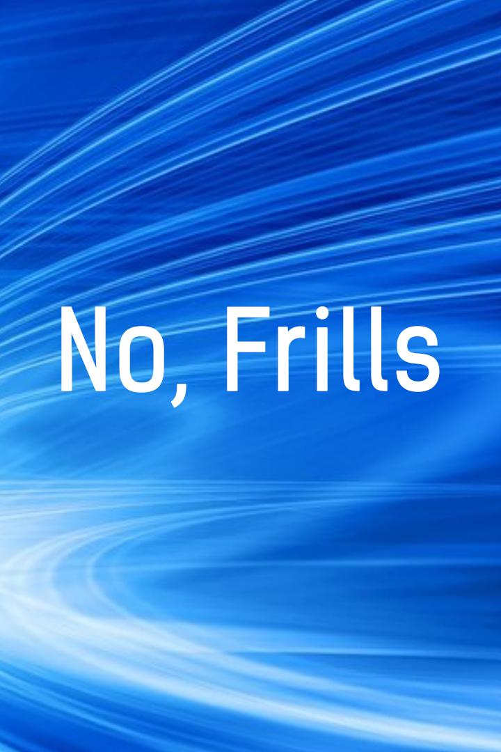 No, Frills (no-frills) ТВ-шоу