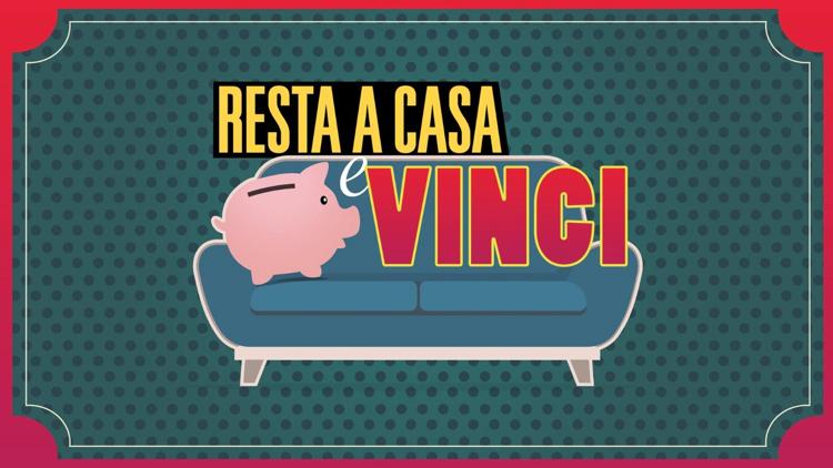 Постер Resta a casa e vinci