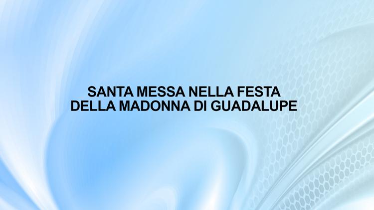 Постер Santa messa nella festa della Madonna di Guadalupe