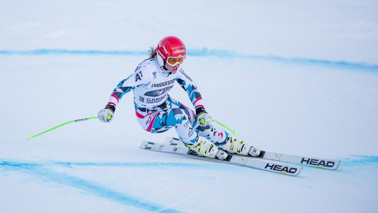 Постер Ski-Weltcup. Abfahrt Damen