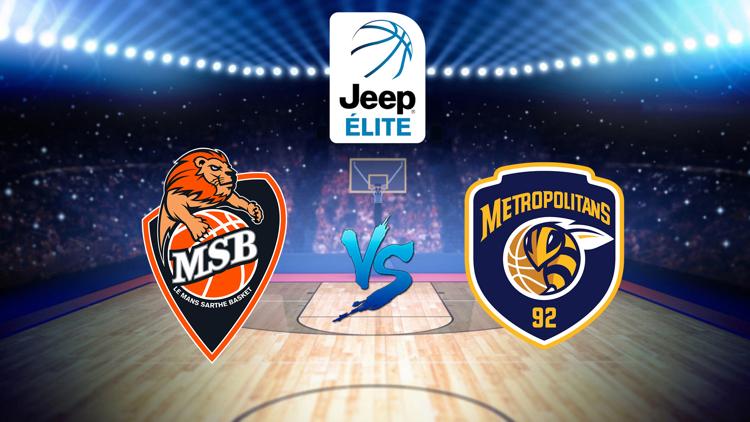 Постер Basket-ball: Jeep Elite. Le Mans / Boulogne-Levallois. Jeep ELITE 2020/2021. 5e journée