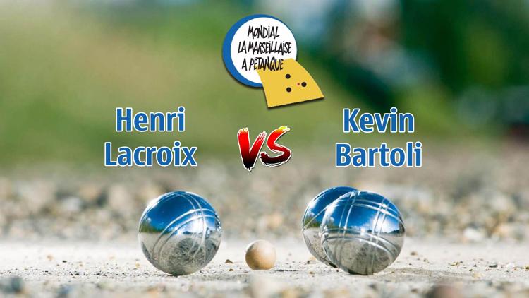 Постер Pétanque: Henri Lacroix - Kevin Bartoli. Mondial La Marseillaise à pétanque 2016. 4e tour