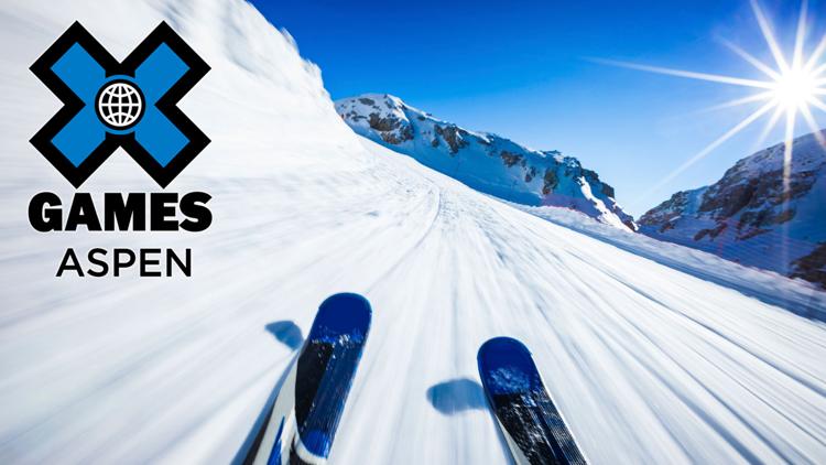 Постер Зимние экстремальные Игры 2021 в Аспене, Колорадо X Games Aspen 2021 (М) Лыжи. Суперпайп