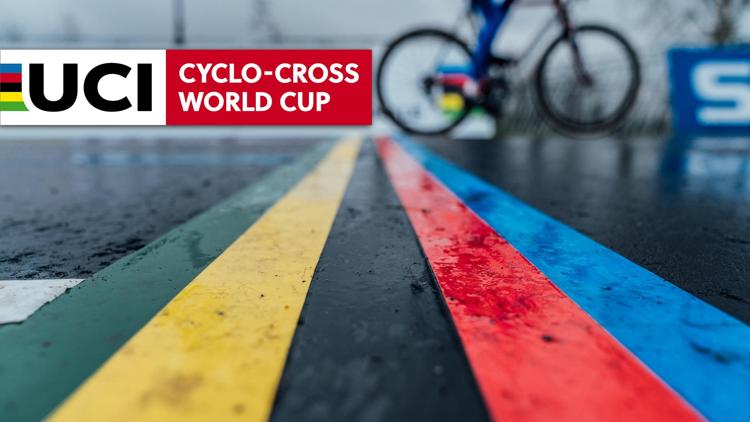 Постер Cyclo-Cross The women's race in the World Cup meeting from Overijse, Belgium