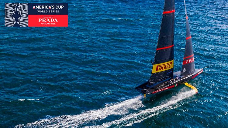 Постер Vela: 36a America's Cup 2020 — Prada Cup (Semifinali): 2a giornata Luna Rossa vs American Magic