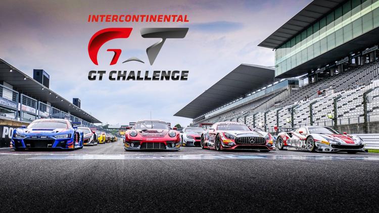 Постер Intercontinental GT Challenge. WeatherTech Raceway Laguna Seca, USA