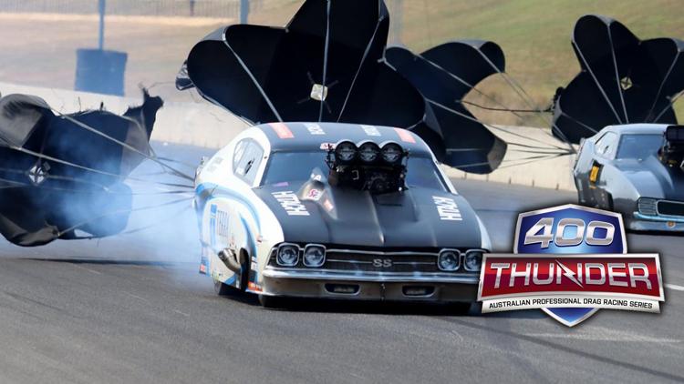 Постер 400 Thunder Australian Drag Racing Series 2020: Pro Slammer, 52nd Winternationals, Willowbank Raceway