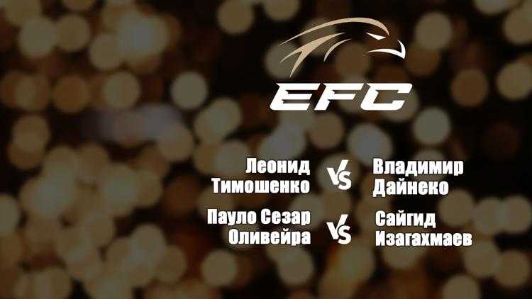 Постер Смешанные единоборства. Eagle FC 36. Леонид Тимошенко против Владимира Дайнеко. Пауло Сезар Оливейра против Сайгида Изагахмаева. Трансляция из Казани