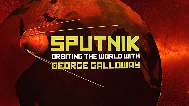 Постер Sputnik Orbiting the World