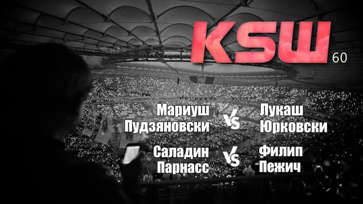 Постер Смешанные единоборства. KSW 61. Мариуш Пудзяновски против Лукаша Юрковски. Салахдин Парнасс против Филипа Пежича