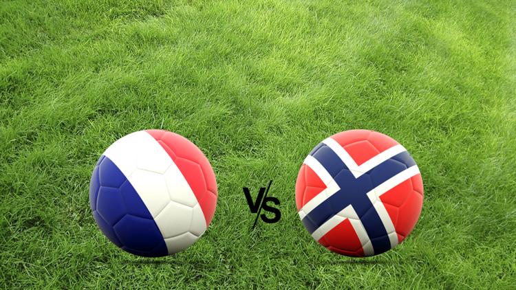 Постер Match amical féminin. Match de préparation aux JO. France / Norvège